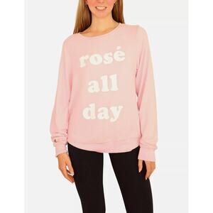 WILDFOX "Rose All Day" Sweater Small*